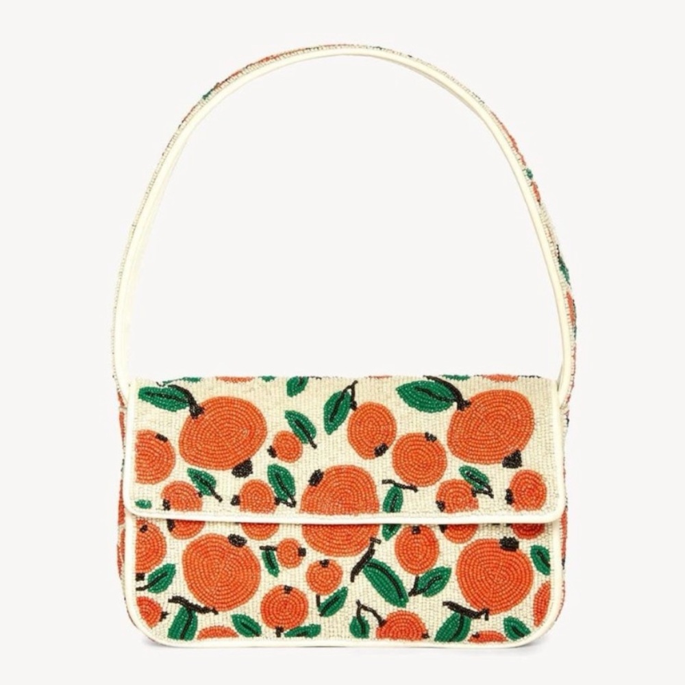 STAUD Oranges Beaded Tommy Bag
